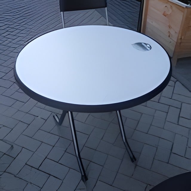 Terrastafel rond