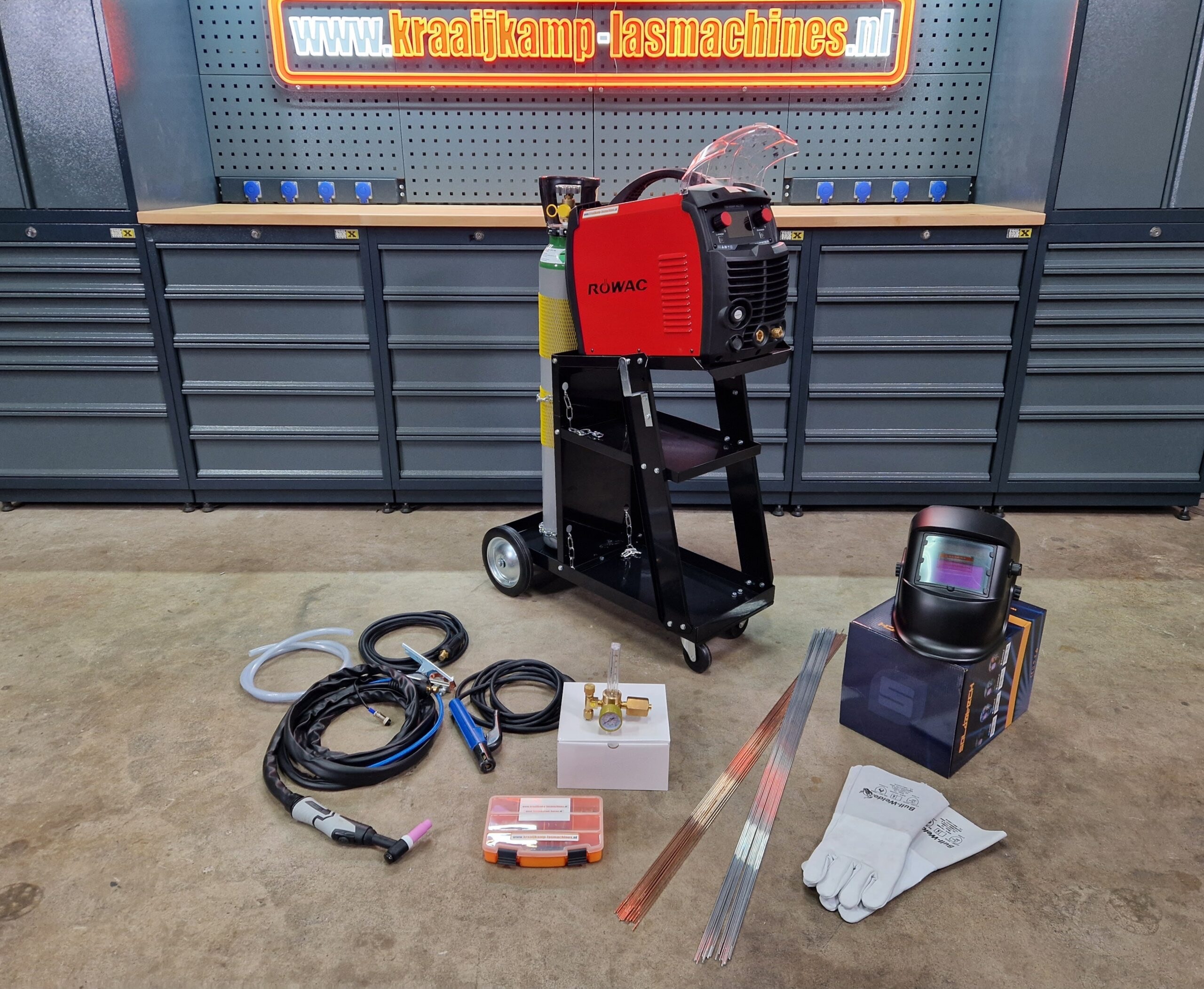 ROWAC TIG-200P AC/DC lasmachine met toebehoren aluminium, staal, RVS – foto 1